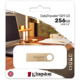Kingston DataTraveler SE9 G3 256 GB, Lápiz USB dorado