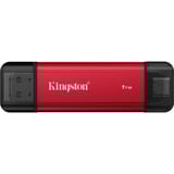 Kingston Dual Portable 1 TB, Unidad de estado sólido rojo/Negro