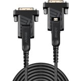 Lindy 20m Fibra Óptica Híbrida Micro-HDMI 18G, Cable negro