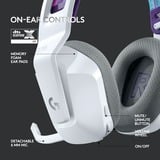 Logitech G733 Auriculares Diadema Blanco, Auriculares para gaming blanco, Auriculares, Diadema, Juego, Blanco, Binaural, Giratorio