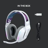 Logitech G733 Auriculares Diadema Blanco, Auriculares para gaming blanco, Auriculares, Diadema, Juego, Blanco, Binaural, Giratorio