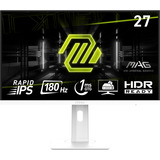 MSI MAG 274PFWDE pantalla para PC 68,6 cm (27") 1920 x 1080 Pixeles Full HD LCD Blanco, Monitor de gaming blanco, 68,6 cm (27"), 1920 x 1080 Pixeles, Full HD, LCD, 1 ms, Blanco