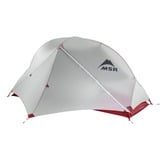 MSR Hubba NX Solo Gray, Tienda de campaña gris claro/Rojo