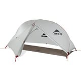 MSR Hubba NX Solo Gray, Tienda de campaña gris claro/Rojo