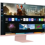 SAMSUNG S32BM80PUU 81,3 cm (32") 3840 x 2160 Pixeles 4K Ultra HD Rosa, Blanco, Monitor LED rosa neón, 81,3 cm (32"), 3840 x 2160 Pixeles, 4K Ultra HD, 4 ms, Rosa, Blanco