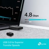 TP-Link Archer TX20U WLAN 1201 Mbit/s, Adaptador Wi-Fi Alámbrico, USB, WLAN, Wi-Fi 6 (802.11ax), 1201 Mbit/s, Negro