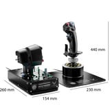 Thrustmaster Hotas Warthog MKII, Hotas (mando más palanca de control) negro/Plateado