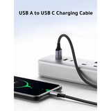 UGREEN 60126 cable USB 1 m USB C USB A 0,48 Gbit/s Negro, Gris negro, 1 m, USB C, USB A, 0,48 Gbit/s, Negro, Gris
