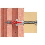 fischer Taco DUOPOWER 6x30 BigBox, Pasador gris claro/Rojo