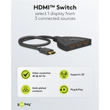 goobay 58488, Conmutador HDMI negro
