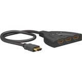 goobay Conmutador HDMI 3 a 1 (4K @ 60Hz) negro