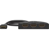 goobay Conmutador HDMI 3 a 1 (4K @ 60Hz) negro