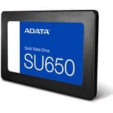 ADATA SU650 1 TB 2.5" Serial ATA III 3D NAND, Unidad de estado sólido negro, 1 TB, 2.5", 520 MB/s, 6 Gbit/s