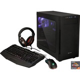 ALTERNATE SE-AMD-001, Gaming-PC negro/Transparente