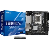 ASRock B660M-ITX/ac Intel B660 LGA 1700 mini ITX, Placa base Intel, LGA 1700, Intel® Celeron®, Intel® Core™ i3, Intel® Core™ i5, Intel® Core™ i7, Intel® Core™ i9, Intel® Pentium®, DDR4-SDRAM, 64 GB, DIMM