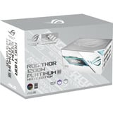 ASUS ROG Thor 1200W Platinum III White Edition (ROG Equalizer), Fuente de alimentación de PC negro, 1200 W, 100 - 240 V, Activo, 125 W, 1200 W, 125 W