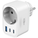 Ansmann Cargador USB Home Socket HS330 / 3A/30W/ 3 Puertos blanco