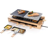 Bestron ARG300BW, Raclette madera/Negro