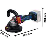 Bosch GBR 18V-15 S, 0601776201, Amoladora de hormigón azul/Negro