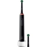 Braun Pro 3 Pro3 3000 Adulto Cepillo dental oscilante Negro, Cepillo de dientes eléctrico negro, Adulto, Cepillo dental oscilante, Cuidados diarios, Sensible, Blanqueador, Negro, 2 min, Negro