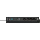 Brennenstuhl Regleta Premium-Line de 4 tomas negro