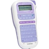 Brother PT-H200 impresora de etiquetas Transferencia térmica TZe QWERTY, Rotulador blanco/Lila, QWERTY, TZe, Transferencia térmica, AAA, Alcalino, Azul, Blanco