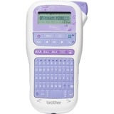 Brother PT-H200 impresora de etiquetas Transferencia térmica TZe QWERTY, Rotulador blanco/Lila, QWERTY, TZe, Transferencia térmica, AAA, Alcalino, Azul, Blanco