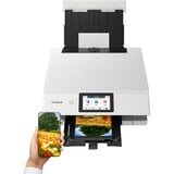 Canon PIXMA TS8751 Inyección de tinta A4 4800 x 1200 DPI Wifi, Impresora multifuncional blanco, Inyección de tinta, Impresión a color, 4800 x 1200 DPI, Copia a color, A4, Blanco