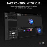 Corsair NAUTILUS RS LCD-Modul, Pantalla negro