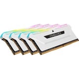 Corsair Vengeance CMH64GX4M4D3600C18W módulo de memoria 64 GB 4 x 16 GB DDR4 3600 MHz, Memoria RAM blanco, 64 GB, 4 x 16 GB, DDR4, 3600 MHz, 288-pin DIMM