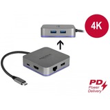 DeLOCK 87742 estación dock para móvil Tableta Gris, Estación de acoplamiento gris, Cualquier marca, USB, Gris