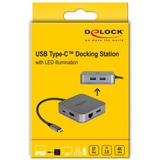 DeLOCK 87742 estación dock para móvil Tableta Gris, Estación de acoplamiento gris, Cualquier marca, USB, Gris