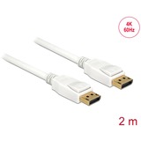 DeLOCK Cable DisplayPort 1.2 Conector > Conector DisplayPort 4K blanco