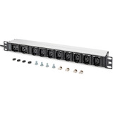 Digitus DN-95427, Regleta negro/Aluminio