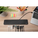 Digitus Estación de acoplamiento universal para portátil de 14", USB Type-C™ negro, USB Type-C™, Alámbrico, USB 3.2 Gen 1 (3.1 Gen 1) Type-C, 100 W, 1000 Mbit/s, Negro, MMC, MicroSD (TransFlash), SDHC