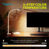 Digitus Lámpara de escritorio LED, Luz de LED blanco