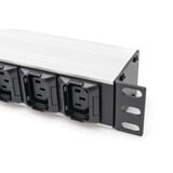 Digitus Regleta de enchufes 19" PDU con perfil de aluminio, 10 salidas, 8x C13, 2x C19 negro/Aluminio
