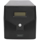 Digitus SAI interactiva en línea, 1000 VA/600 vatios, UPS negro