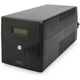 Digitus SAI interactiva en línea, 1000 VA/600 vatios, UPS negro