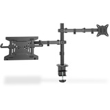 Digitus Soporte para monitor individual y soporte para portátil, Soporte de monitor negro (mate)