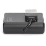 Digitus USB 2.0 4 puertos, Hub USB negro