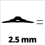EINHELL 3405082 accesorio para cortaborde y desbrozadora Cuchilla de corte de doble hoja, Cuchilla de repuesto Cuchilla de corte de doble hoja, Negro, Einhell GC-MM 52 I AS, 25,5 cm, 300 g