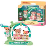EPOCH Sylvanian Families - Set de juego Bebés ciervo con columpio de flores, Juegos de construcción 
