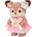 EPOCH Sylvanian Families - Set de juego Bebés ciervo con columpio de flores, Juegos de construcción 