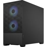 Fractal Design Pop Mini Air Mini Tower Negro, Cajas de torre negro, Mini Tower, PC, Negro, micro ATX, Mini-ITX, Acero, Vidrio templado, Multi