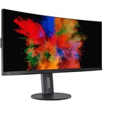 Fujitsu Displays P34-9 US 86,4 cm (34") 3440 x 1440 Pixeles UltraWide Quad HD LED Negro, Monitor de gaming negro, 86,4 cm (34"), 3440 x 1440 Pixeles, UltraWide Quad HD, LED, 5 ms, Negro