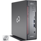 Fujitsu ESPRIMO Q7010 DDR4-SDRAM i7-10700T mini PC Intel® Core™ i7 16 GB 512 GB SSD Windows 10 Pro Negro, Rojo, Mini-PC negro, 2 GHz, Intel® Core™ i7, i7-10700T, 16 GB, 512 GB, Windows 10 Pro