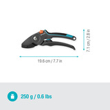 GARDENA 12250-20, Tijeras de podar gris/Turquesa