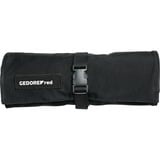 GEDORE Bolsa enrollable roja para llaves, vacía negro