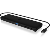 ICY BOX IB-DK2116-C Acoplamiento USB 3.2 Gen 2 (3.1 Gen 2) Type-C Negro, Estación de acoplamiento Acoplamiento, USB 3.2 Gen 2 (3.1 Gen 2) Type-C, 100 W, 10,100,1000 Mbit/s, 10BASE-T, 100BASE-T, 1000BASE-T, Negro